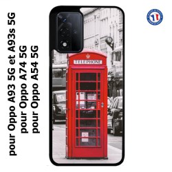 Coque pour Oppo A93 5G et Oppo A93s 5G Cabine téléphone Londres - Cabine rouge London