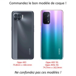 Coque pour Oppo A93 5G et Oppo A93s 5G Adorable chat - chat robe cannelle - coque noire TPU souple