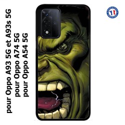 Coque pour Oppo A93 5G et Oppo A93s 5G Monstre Vert Hurlant