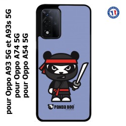 Coque pour Oppo A74 5G PANDA BOO© Ninja Boo noir - coque humour