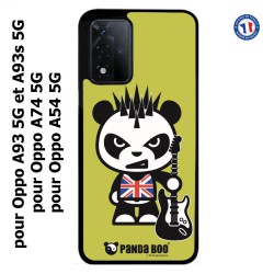 Coque pour Oppo A74 5G PANDA BOO© Punk Musique Guitare - coque humour
