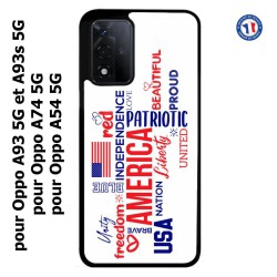 Coque pour Oppo A54 5G USA lovers - drapeau USA - patriot