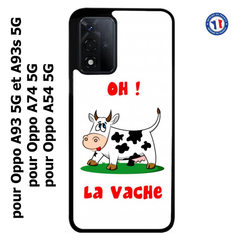 Coque pour Oppo A74 5G Oh la vache - coque humoristique
