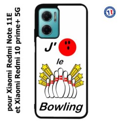 Coque pour Xiaomi Redmi Note 11E J'aime le Bowling