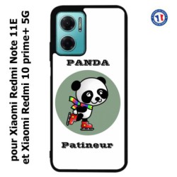 Coque pour Xiaomi Redmi Note 11E Panda patineur patineuse - sport patinage