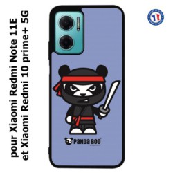 Coque pour Xiaomi Redmi 10 Prime PLUS 5G PANDA BOO© Ninja Boo noir - coque humour