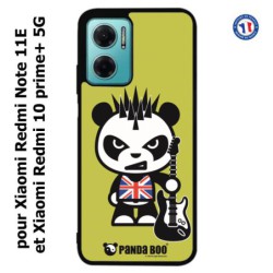 Coque pour Xiaomi Redmi Note 11E PANDA BOO© Punk Musique Guitare - coque humour