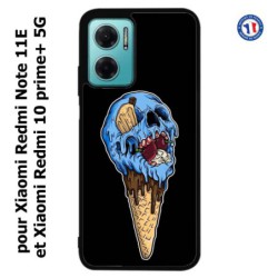 Coque pour Xiaomi Redmi Note 11E Ice Skull - Crâne Glace - Cône Crâne - skull art