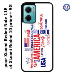 Coque pour Xiaomi Redmi Note 11E USA lovers - drapeau USA - patriot