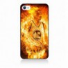 Coque noire pour IPHONE 5C Stephen Curry Golden State Warriors Basket - Curry en flamme