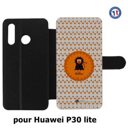 Etui cuir pour Huawei P30 Lite Petits Grains - Le lion fait ROOARrrr