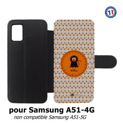 Etui cuir pour Samsung Galaxy A51 - 4G Petits Grains - Le lion fait ROOARrrr