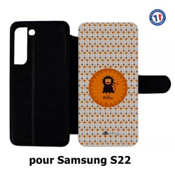 Etui cuir pour Samsung Galaxy S22 Petits Grains - Le lion fait ROOARrrr