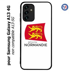 Coque pour Samsung Galaxy A13 4G et A13 4G lite Logo Normandie - Écusson Normandie - 2 léopards