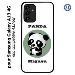Coque pour Samsung Galaxy A13 4G et A13 4G lite Panda tout mignon