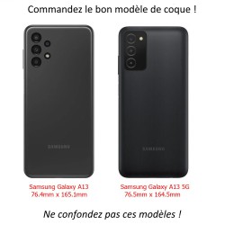 Coque pour Samsung Galaxy A13 4G et A13 4G LTE Petits Grains - Le lion fait ROOARrrr  - coque noire TPU souple