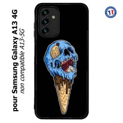 Coque pour Samsung Galaxy A13 4G et A13 4G lite Ice Skull - Crâne Glace - Cône Crâne - skull art