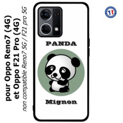 Coque pour Oppo Reno7 4G ou F21 pro 4G Panda tout mignon