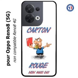 Coque pour Oppo Reno8 (5G) Arbitre Carton Rouge