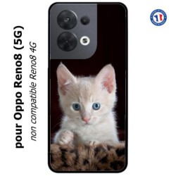Coque pour Oppo Reno8 (5G) Bébé chat tout mignon - chaton yeux bleus