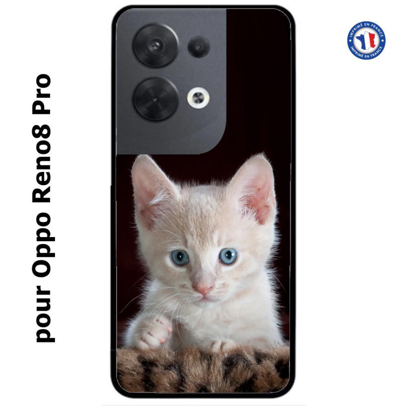 Coque pour Oppo Reno8 Pro Bébé chat tout mignon - chaton yeux bleus