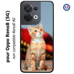 Coque pour Oppo Reno8 (5G) Adorable chat - chat robe cannelle