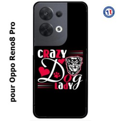 Coque pour Oppo Reno8 Pro Crazy Dog Lady - Chien