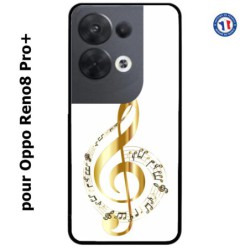 Coque pour Oppo Reno8 Pro PLUS clé de sol - solfège musique - musicien