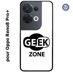 Coque pour Oppo Reno8 Pro PLUS Logo Geek Zone noir & blanc