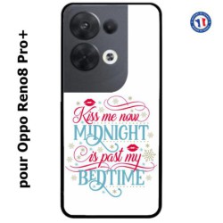 Coque pour Oppo Reno8 Pro PLUS Kiss me now Midnight is past my Bedtime amour embrasse-moi
