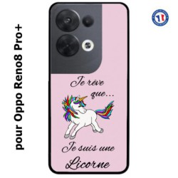 Coque pour Oppo Reno8 Pro PLUS Je rêve que je suis une Licorne