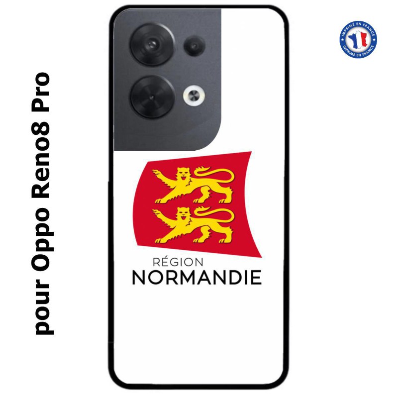 Coque pour Oppo Reno8 Pro Logo Normandie - Écusson Normandie - 2 léopards