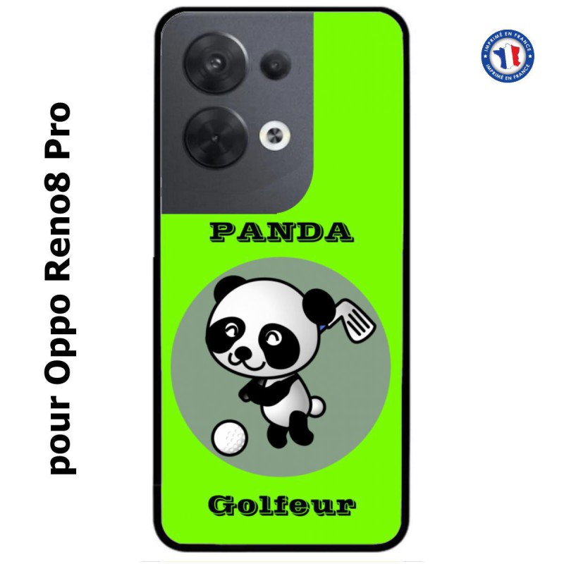 Coque pour Oppo Reno8 Pro Panda golfeur - sport golf - panda mignon