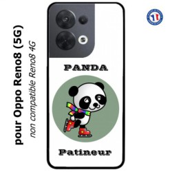 Coque pour Oppo Reno8 (5G) Panda patineur patineuse - sport patinage