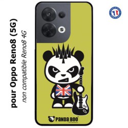 Coque pour Oppo Reno8 (5G) PANDA BOO© Punk Musique Guitare - coque humour