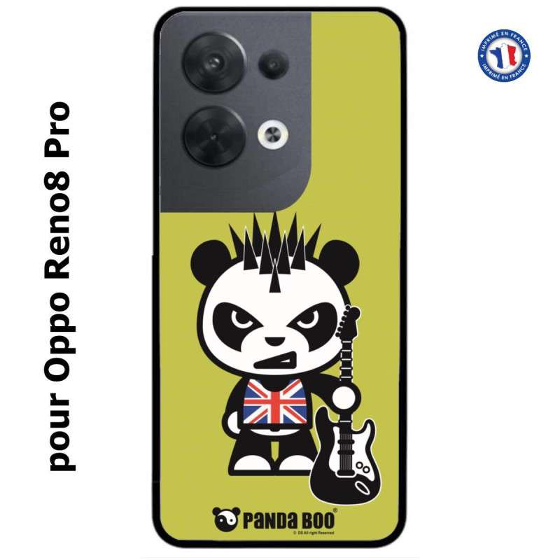 Coque pour Oppo Reno8 Pro PANDA BOO© Punk Musique Guitare - coque humour