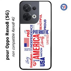 Coque pour Oppo Reno8 (5G) USA lovers - drapeau USA - patriot