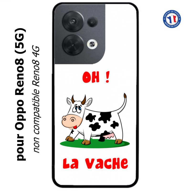 Coque pour Oppo Reno8 (5G) Oh la vache - coque humoristique