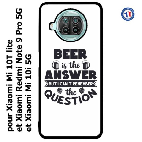 Coque pour Xiaomi Mi 10i 5G Beer is the answer Humour Bière