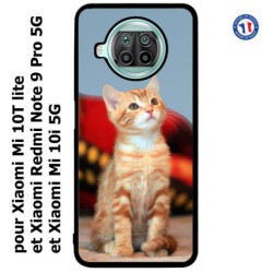 Coque pour Xiaomi Mi 10i 5G Adorable chat - chat robe cannelle