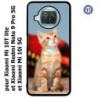 Coque pour Xiaomi Redmi Note 9 pro 5G Adorable chat - chat robe cannelle
