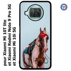 Coque pour Xiaomi Mi 10i 5G Coque cheval robe pie - bride cheval