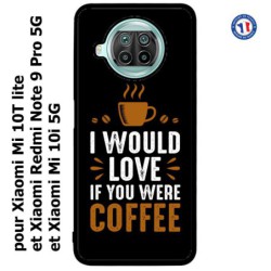 Coque pour Xiaomi Redmi Note 9 pro 5G I would Love if you were Coffee - coque café