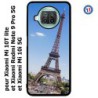 Coque pour Xiaomi Redmi Note 9 pro 5G Tour Eiffel Paris France