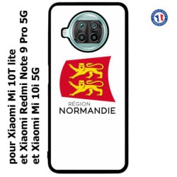 Coque pour Xiaomi Mi 10T lite Logo Normandie - Écusson Normandie - 2 léopards