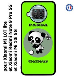 Coque pour Xiaomi Mi 10i 5G Panda golfeur - sport golf - panda mignon