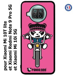 Coque pour Xiaomi Mi 10i 5G PANDA BOO© Moto Biker - coque humour