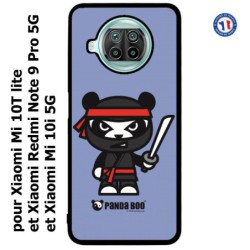 Coque pour Xiaomi Mi 10T lite PANDA BOO© Ninja Boo noir - coque humour