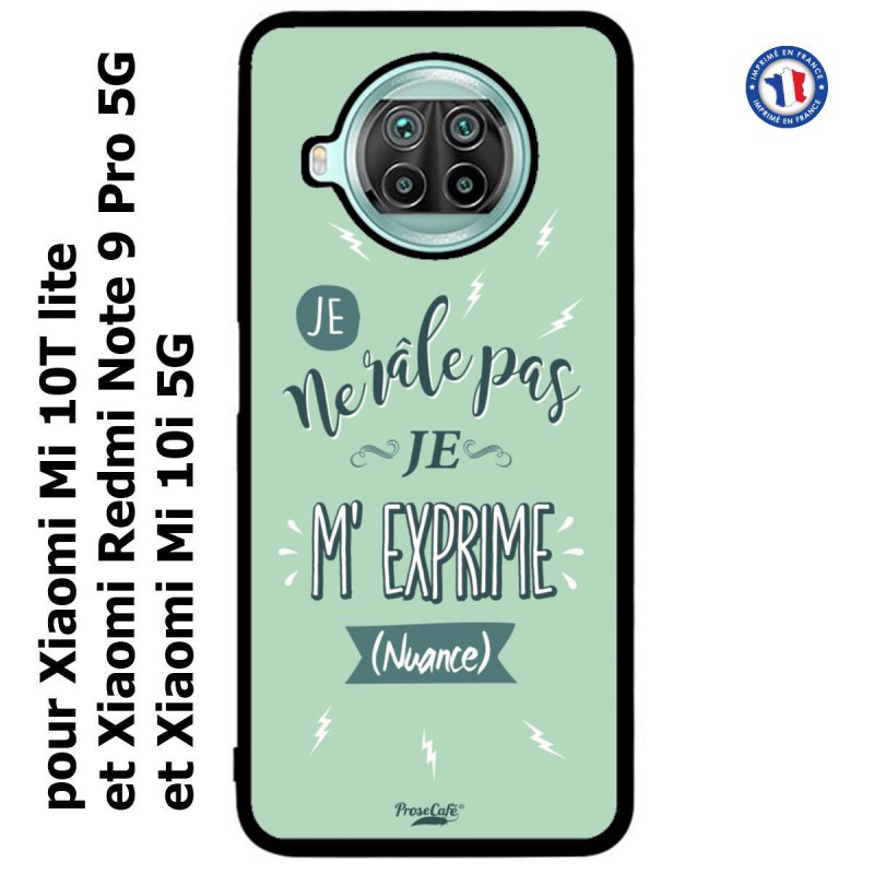 Coque pour Xiaomi Redmi Note 9 pro 5G ProseCafé© coque Humour : Je ne râle pas Je m'exprime
