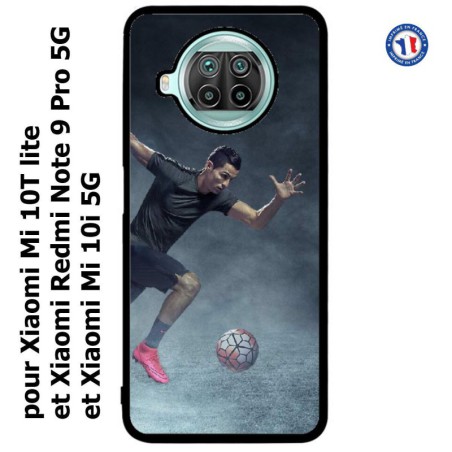 Coque pour Xiaomi Redmi Note 9 pro 5G Cristiano Ronaldo club foot Turin Football course ballon